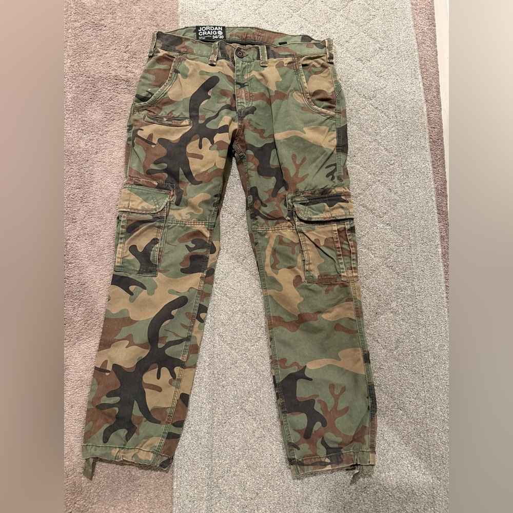 Jordan Craig Green Camouflage Pants